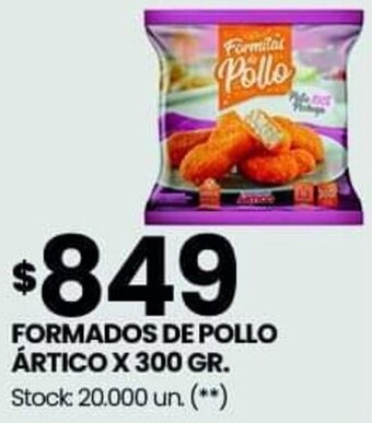 Changomas FORMADOS DE POLLO ÁRTICO X 300 GR oferta