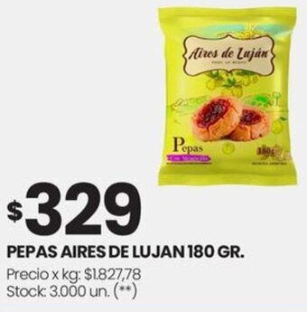 Changomas PEPAS AIRES DE LUJAN 180 GR oferta
