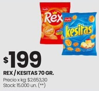 Changomas REX / KESITAS 70 GR. oferta