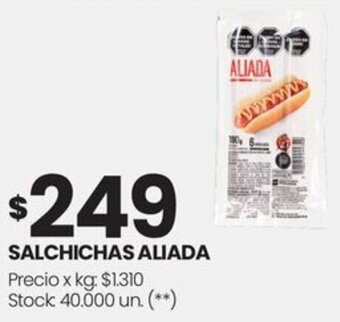 Changomas SALCHICHAS ALIADA oferta