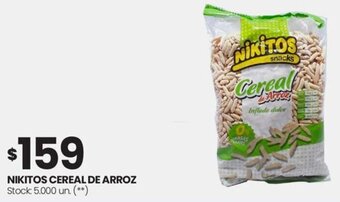Changomas NIKITOS CEREAL DE ARROZ oferta