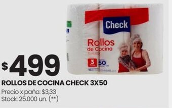 Changomas ROLLOS DE COCINA CHECK 3X50 oferta