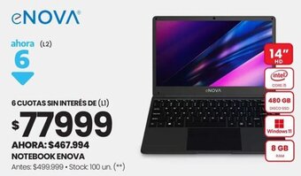 Changomas eNOVA NOTEBOOK oferta