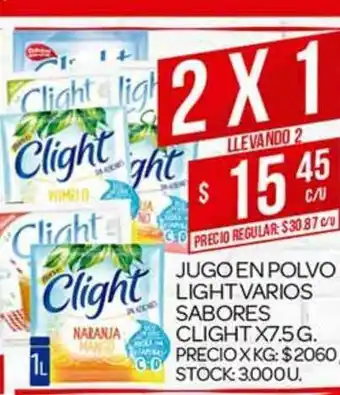 Supermercados DIA Clight Jugo En Polvo Light Varios Sabores x 7.5g oferta