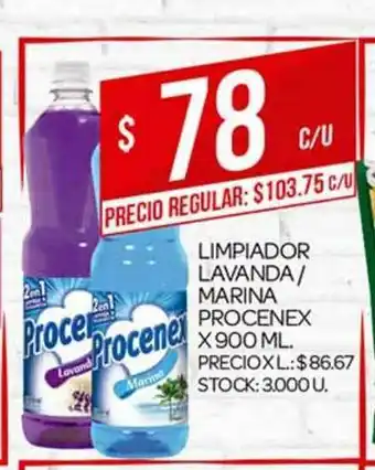 Supermercados DIA Procenex Limpiador Lavanda Marina x 900ml oferta