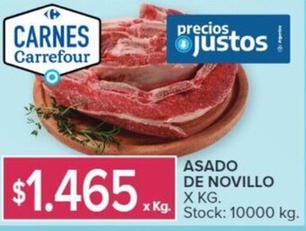 Carrefour ASADO DE NOVILLO X KG. oferta
