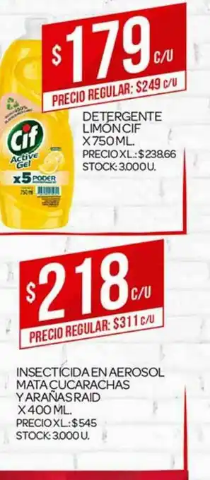 Supermercados DIA Detergente Limon Cif x 750 ml oferta