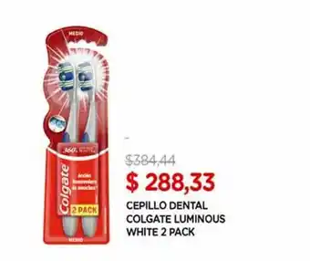 Supermercados DIA Cepillo Dental Colgate Luminous White 2 Pack oferta