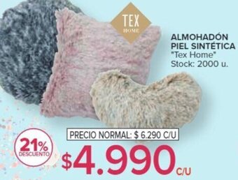 Carrefour ALMOHADON PIEL SINTÉTICA oferta