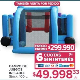 Carrefour CAMPO DE JUEGOS INFLABLE oferta