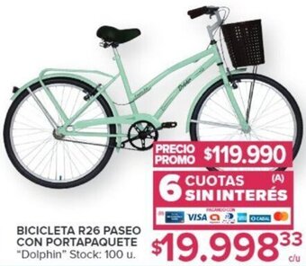 Carrefour BICICLETA CON PORTAPAQUETE oferta