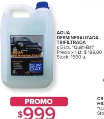 Carrefour AGUA DESMINERALIZADA TRIFILTRADA X 5LTS oferta
