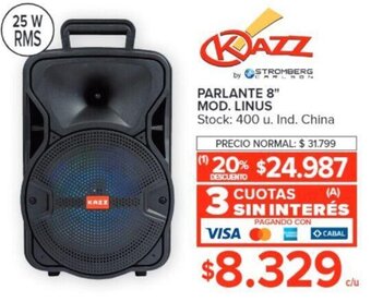 Carrefour PARLANTE 8" MOD. LINUS oferta