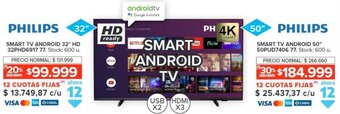 Carrefour PHILIPS SMART TV ANDROID 32" oferta