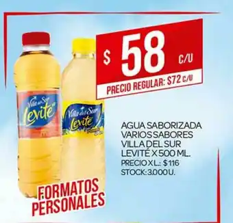 Supermercados DIA Agua Saborizada Varios Sabors Villa Del Sur Levité x 500ml oferta