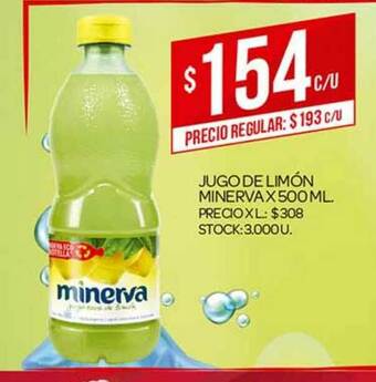 Supermercados DIA Jugo De Limón Minerva x 500 ml oferta