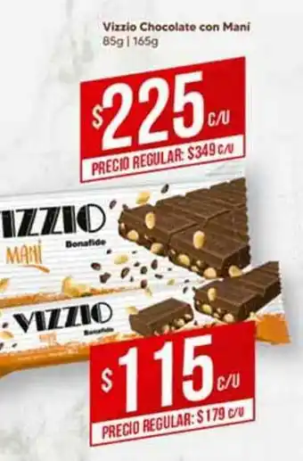 Supermercados DIA Vizzio Chocolate Con Mani 85g/165g oferta