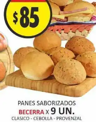 Supermercados Becerra Becerra Panes Saborizados x 9 un oferta
