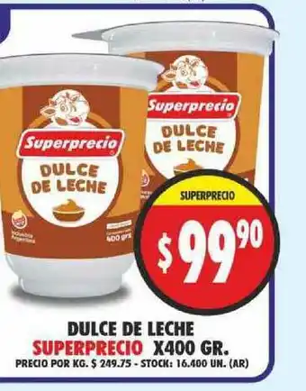 Supermercados Becerra Superprecio Dulce De Leche x 400gr oferta
