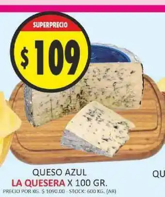 Supermercados Becerra La Quesera Queso Azul x 100gr oferta