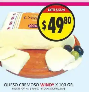 Supermercados Becerra Windy Queso Cremoso x 100gr oferta