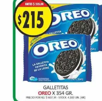 Supermercados Becerra Oreo Galletitas x 354gr oferta