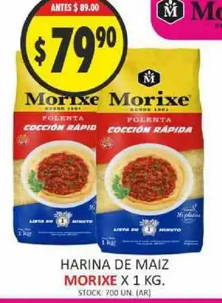 Supermercados Becerra Morixe Harina De Maiz x 1kg oferta
