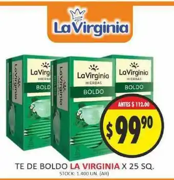 Supermercados Becerra La Virginia Te De Boldo x 25sq oferta