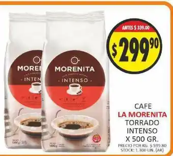 Supermercados Becerra La Morenita Cafe Torrado Intenso x 500gr oferta