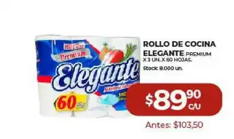 Super MAMI Elegante Rollo De Cocina x 3un oferta