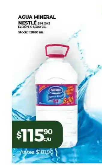 Super MAMI Agua Mineral Nestlé x 6.300cc oferta