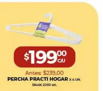 Super MAMI Percha Practi Hogar x 4un oferta