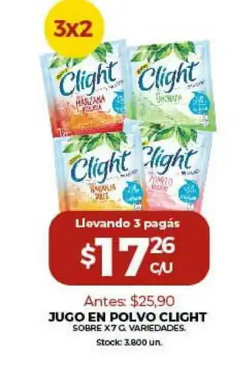Super MAMI Clight Jugo En Polvo x 7g oferta