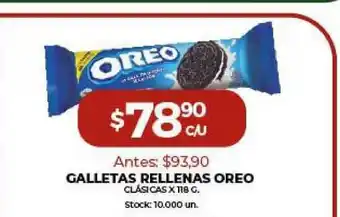 Super MAMI Oreo Galletas Rellenas x 118g oferta