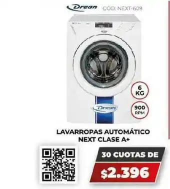 Novogar Drean Lavarropas Automático Next Clase A+ oferta