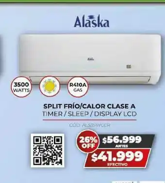 Novogar Alaska Split Frío Calor Clase A oferta