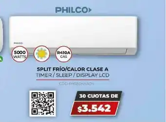 Novogar Philco Slipt Frío Calor Clase A oferta