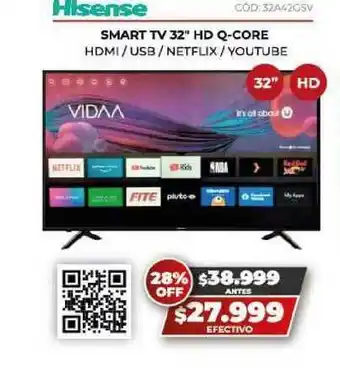 Novogar Hisense Smart Tv 32 oferta