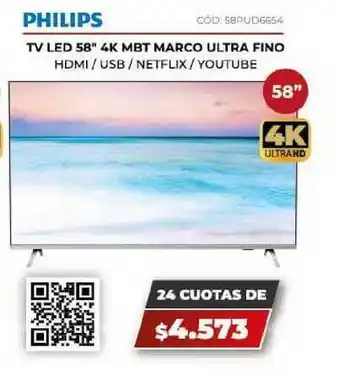 Novogar Philips Tv Led 58 oferta