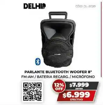 Novogar Parlante Bluetooth Woofer 8 oferta
