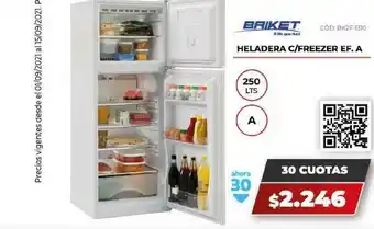 Briket Heladera C-freezer Ef. A