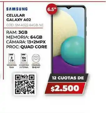 Novogar Celular Galaxy A02 Samsung oferta