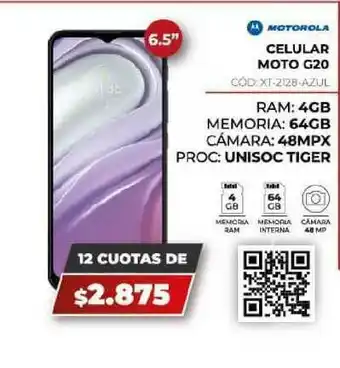 Novogar Motorola Celular Moto G20 oferta