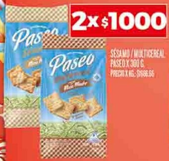 Supermercados DIA SÉSAMO/MULTICEREAL PASEO X 300G oferta