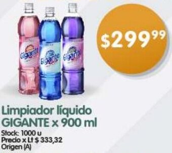 Supermercados Buenos Días GIGANTE Limpiador líquido X 900ML oferta
