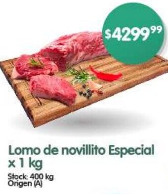 Supermercados Buenos Días Lomo de novillito Especial x 1 kg oferta