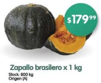 Supermercados Buenos Días Zapallo brasilero x 1 kg oferta