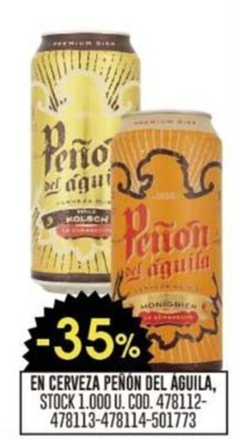 Coto EN CERVEZA PEÑÓN DEL ÁGUILA oferta
