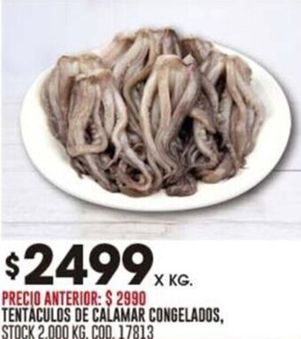 Coto TENTACULOS DE CALAMAR CONGELADOS, X KG. oferta
