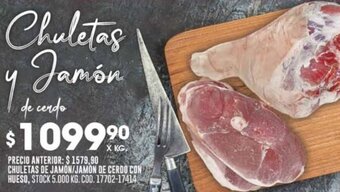 Coto CHULETAS DE JAMÓN / JAMON DE CERDO CON HUESO, X KG. oferta